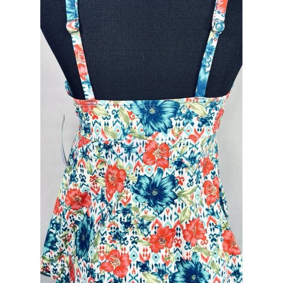 Swim Solutions Simply Sweet Tie Front Tummy-Control Tankini Top Size 10 NWT $72 - Picture 10 of 12